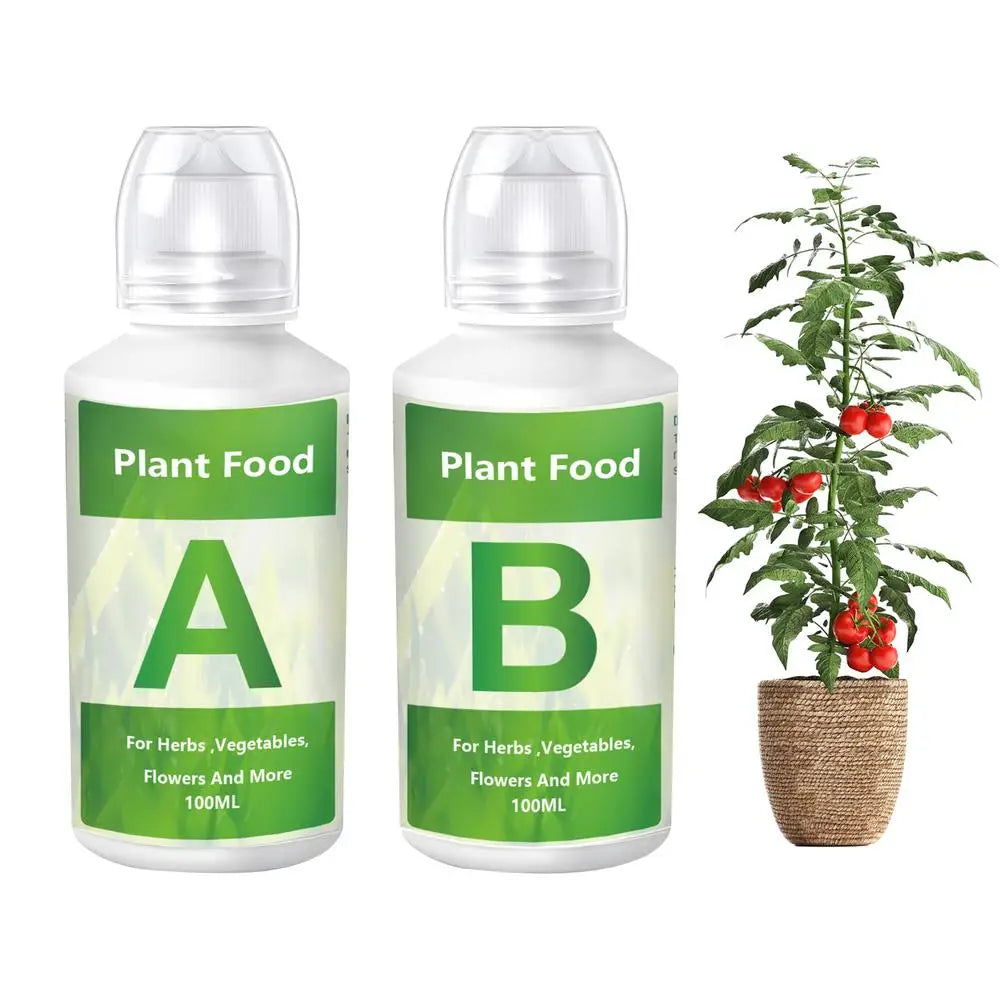 Hydroponic Nutrients Fertilizer AB Solution Set Hydroponic Garden Plant Food Plant Fertilizer For Flowers Vegetables Nutrients