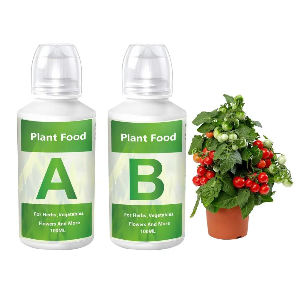 Fertilizer AB Two Part Set Hydroponic Garden Plant Food Plant Fertilizer For Flowers Vegetables Grass Nutrients Garden supplies