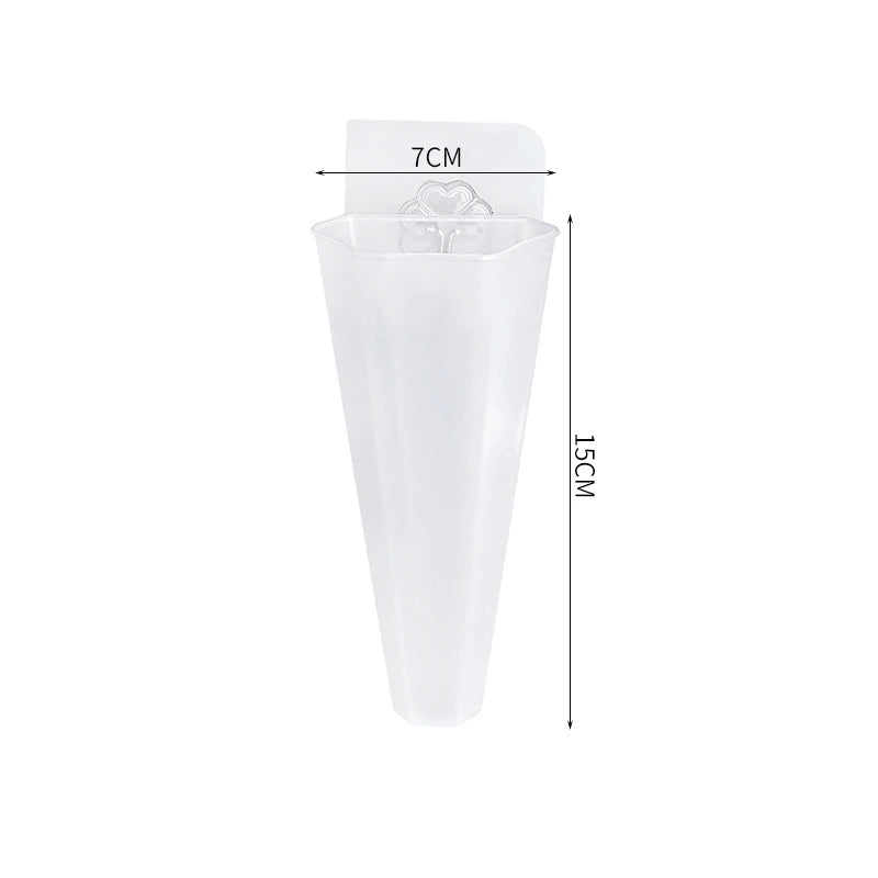 Hydroponic Wall Hanging Flower Pot, Lazy Plastic Vase, Green Flower Pot, #2660