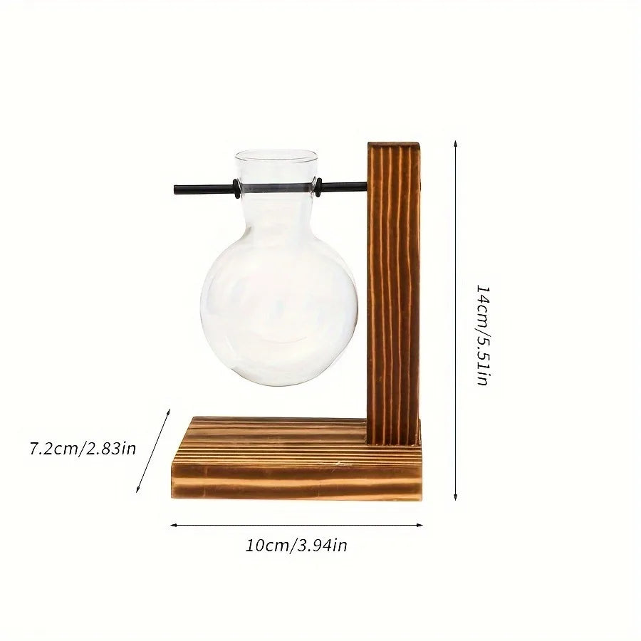 Hydroponic Glass Vase, Vintage Desktop Plant Terrarium Planter Bulb Water Planting Propagation Vase Planters Hydroponics Plants